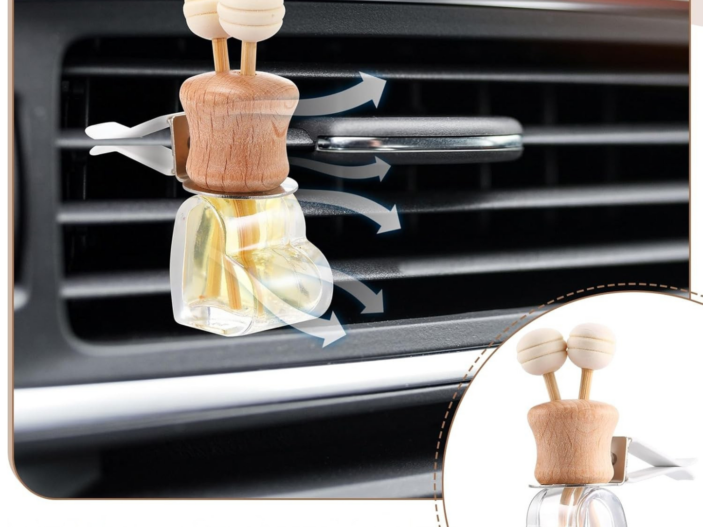 Warm & Cozy Vent Car Diffuser Collection – Sweet Vanilla, Pear & Toasted Marshmallow