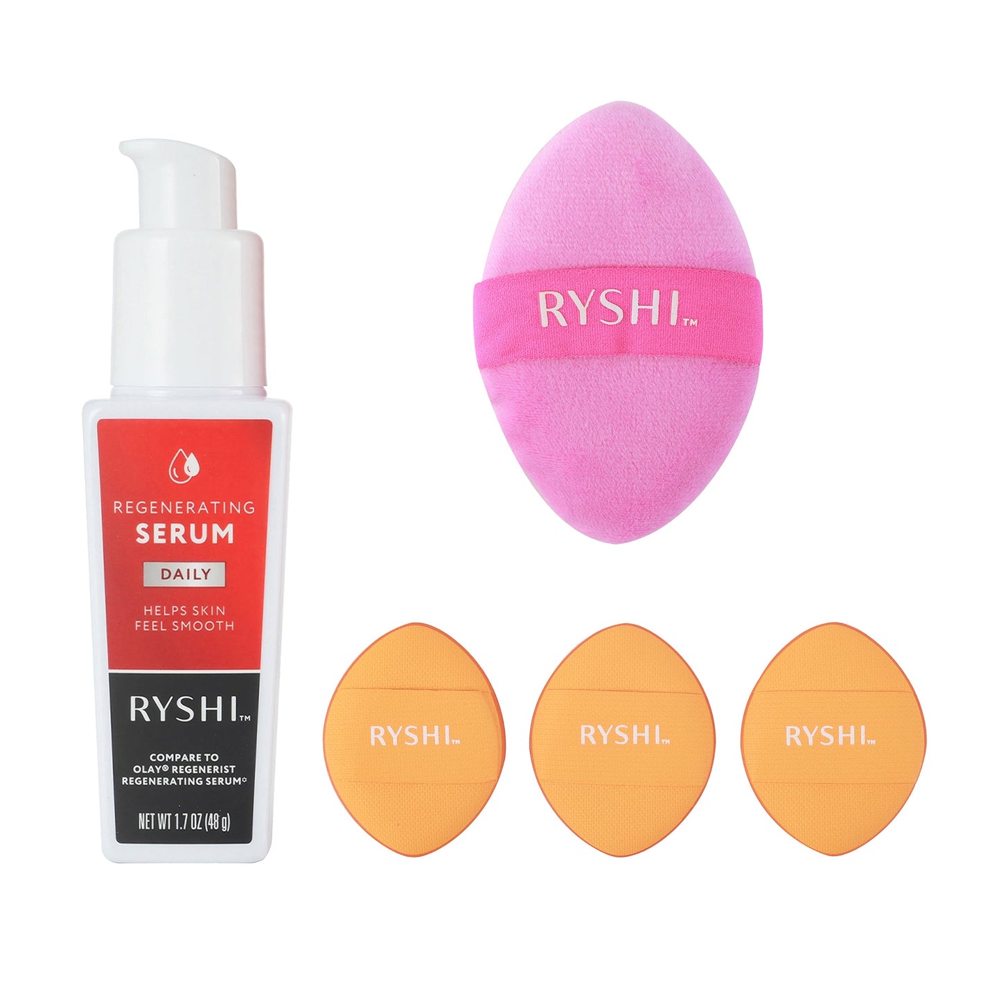 Complete Flawless Finish Set: Reversible Sponge + Regenerating Serum + Finger Beauty Blenders