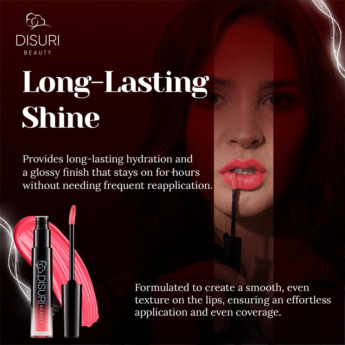 DISURI Beauty Glossy Blast Lip Gloss - Pink Cupcake