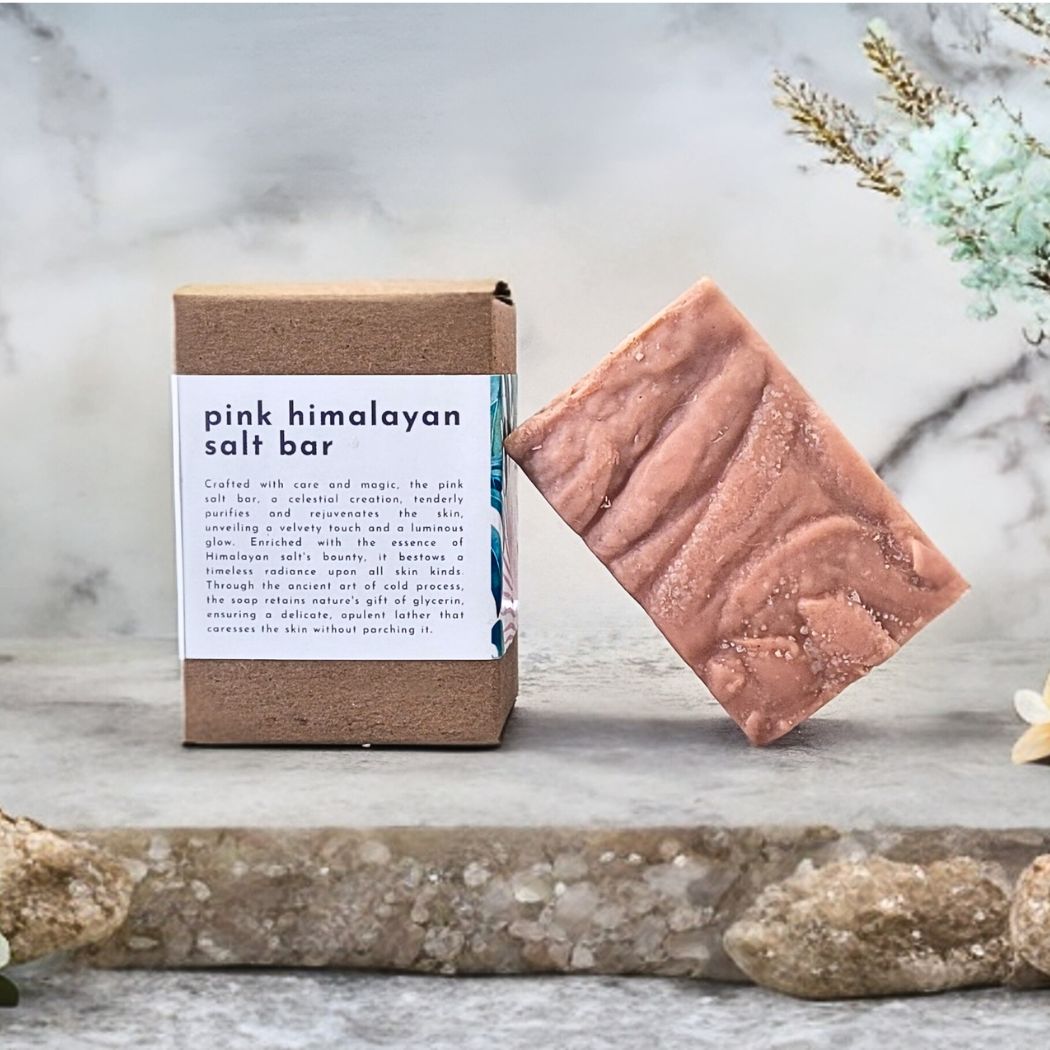 Pink Himalayan Salt and Shea Soap, Cold Process