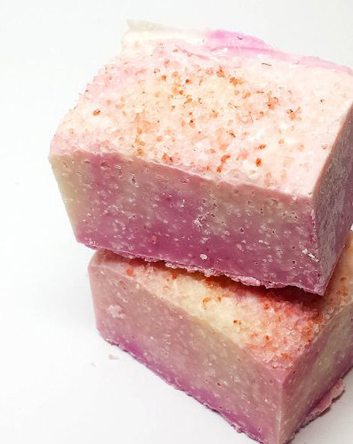 Pink Himalayan Salt and Shea Soap, Cold Process