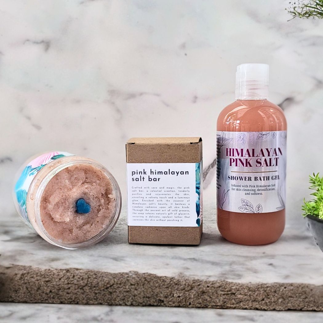 Pink Himalayan Salt and Shea Soap, Cold Process